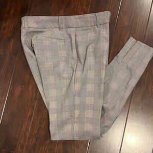 Van Heusen Gray Plaid Straight Leg Pants